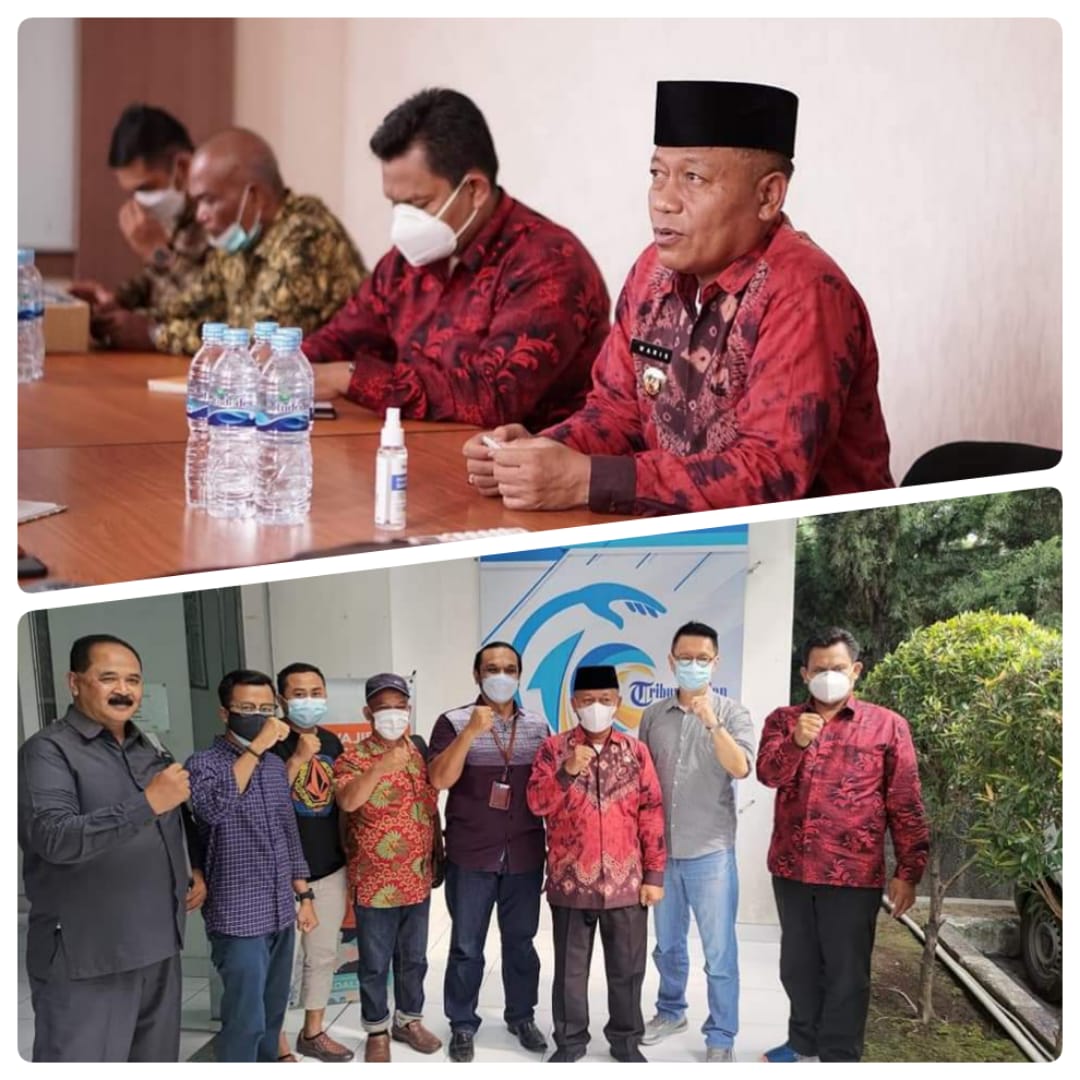 Kunjungan ke Tribun Medan, Plt Wali Kota Minta Pemprovsu Dukung Pembangunan di Tanjungbalai