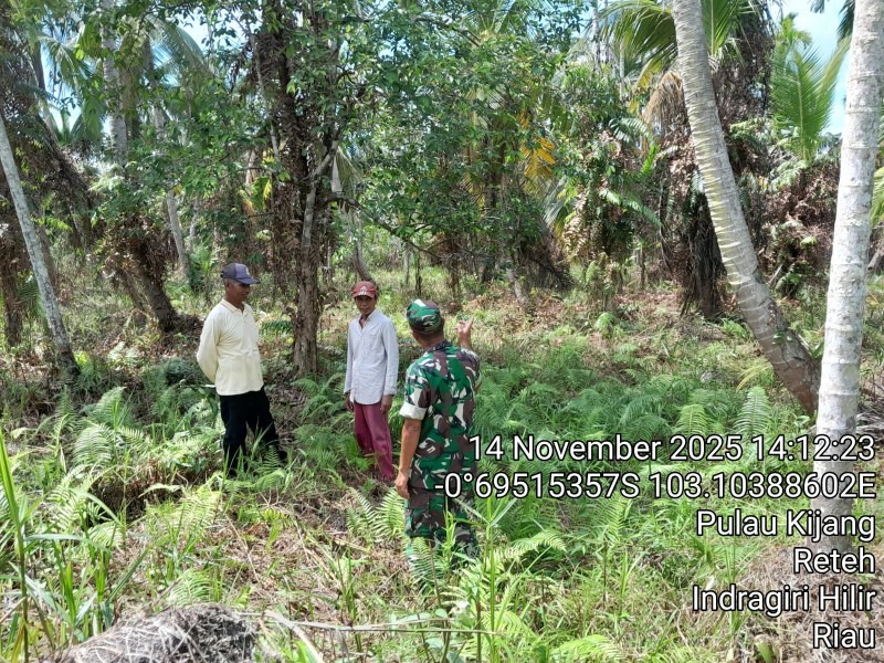 Pentingnya Jaga Keamanan di Wilayah, Babinsa Pelda Nofiandi Terus Patroli Tapal Batas