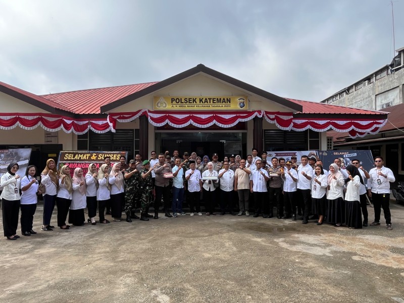 Sinergitas Tanpa Batas, Forkopimcam Kateman dan KUPP Sungai Guntung Ucapkan Selamat Hari Bhayangkara ke-80