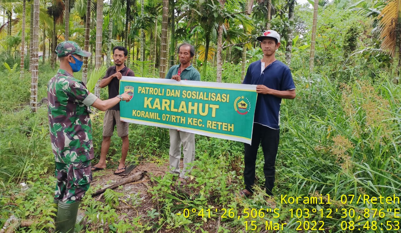 Serma Nofiandi Menghimbau Masyarakat Untuk Tidak Membakar Lahan