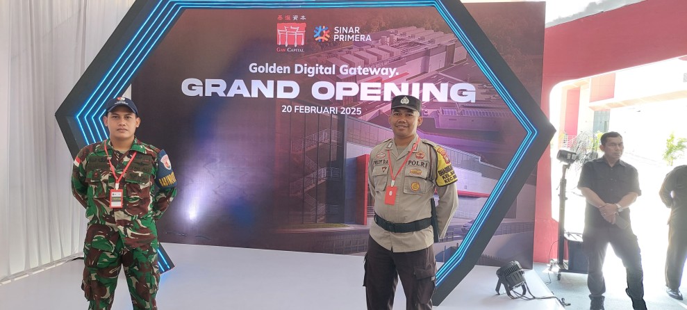 Polsek Nongsa Kawal Peresmian Data Center Golden Digital Gateway di Kawasan Ekonomi Khusus Batam Polsek Nongsa Kawal Peresmian Data Center Golden Digital Gateway di Kawasan Ekonomi Khusus Batam
