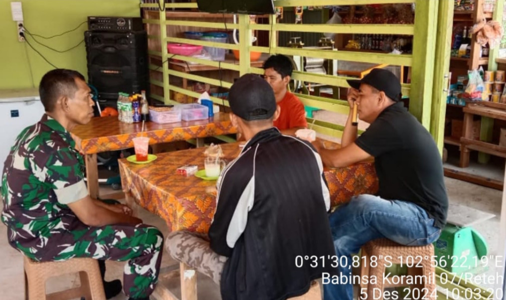 Rutin Komsos Bersama Warga, Serka Yadi Yanto Semakin Menyatu dengan Warga Binaan