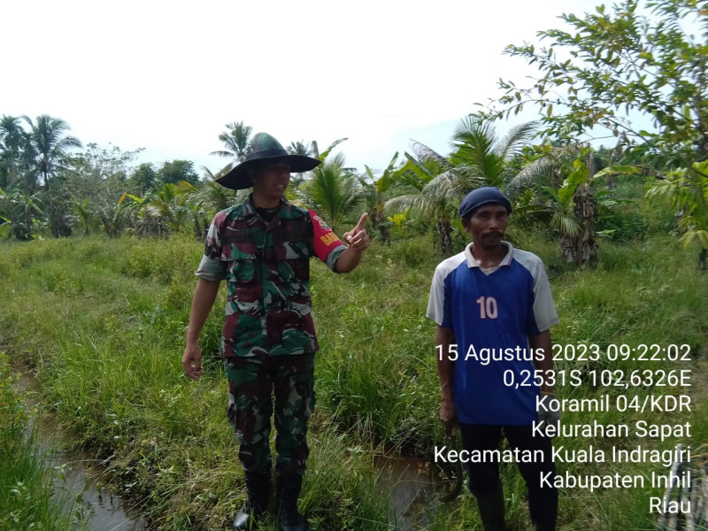 Turun Ke Wilayah, Babinsa Koramil 04/Kuindra Patroli Rutin Karlahut