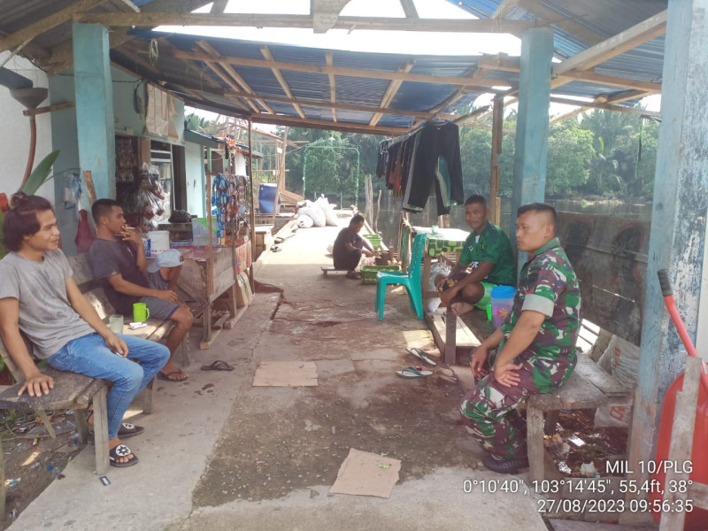 Jika Terdapat Permasalahan di Wilayah Segera Laporan Ke Koramil 10/Pelangiran