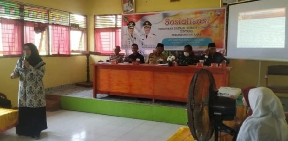 Tingkatkan Kesadaran Masyarakat, DP2KBP3A Inhil Sosialisasi Hukum Keluarga di Sungai Batang