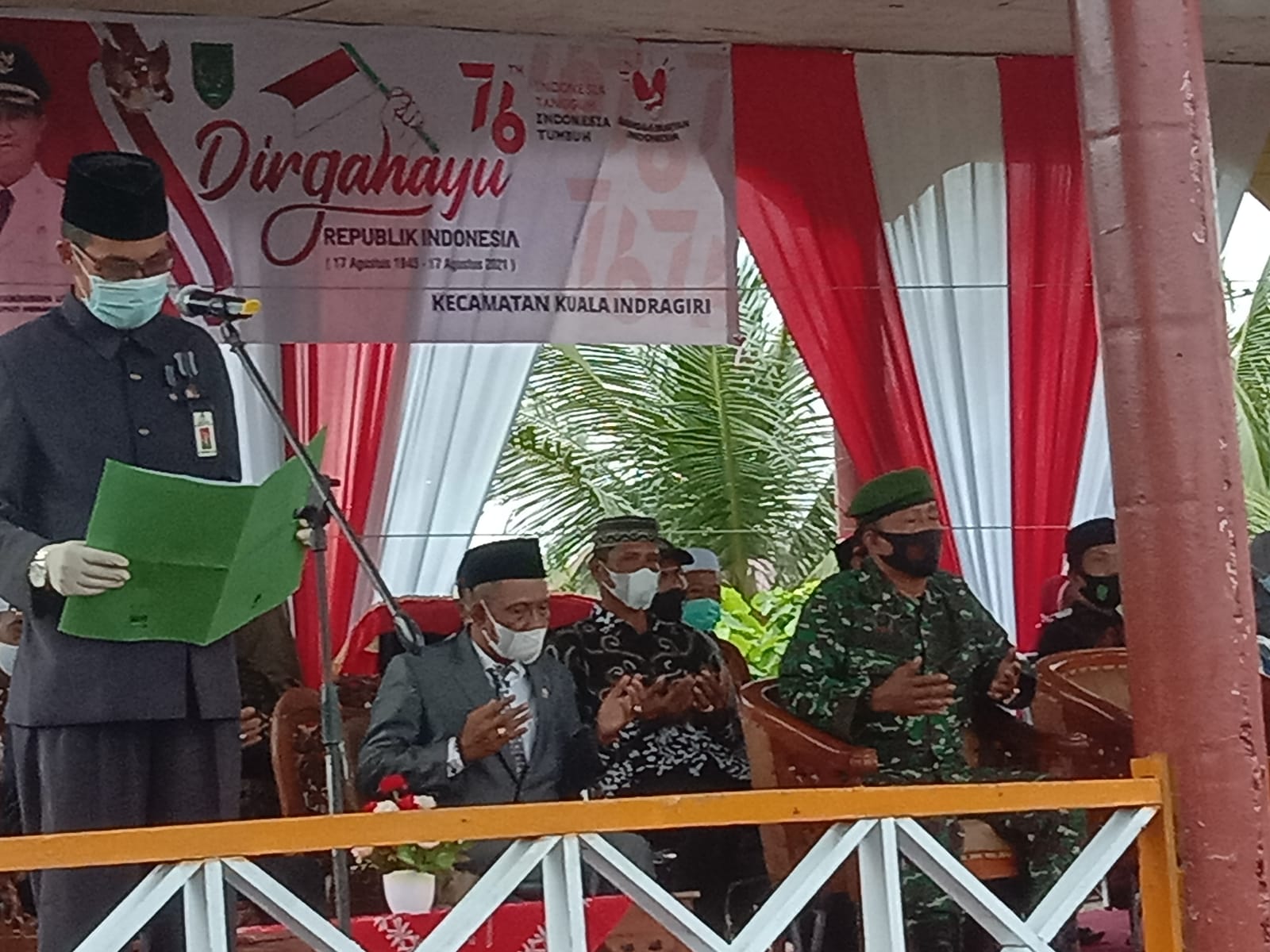 Personil Koramil 04/Kuindra Ikuti Upacara HUT RI Ke-76, Bangga Sebagai Bangsa Indonesia