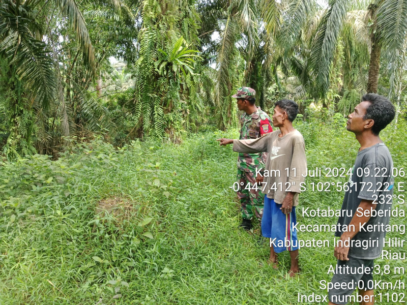 Babinsa Kopka Daswirsyah Himbau Masyarakat Agar Menjaga Hutan dan Lahan Dari Kebakaran