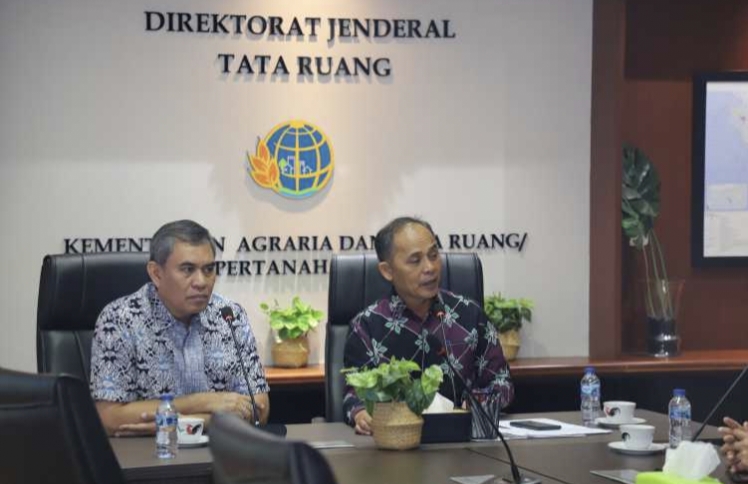 Mempercepat Investasi, Pj. Bupati Inhil Herman koordinasi ke Kementerian Agraria dan Tata Ruang/BPN Agar RTRW dipercepat