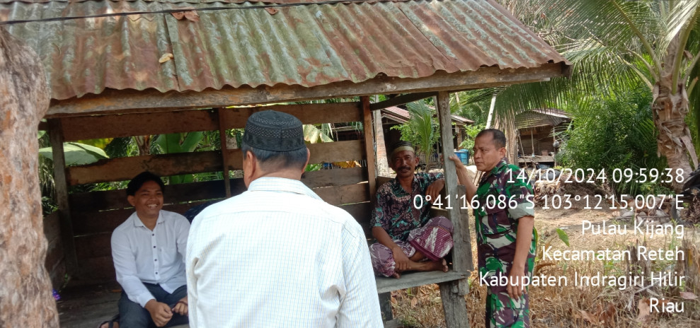 Koramil 07/Reteh Rutin Laksanakan Komsos Guna Jalin Silaturahmi Antar Sesama