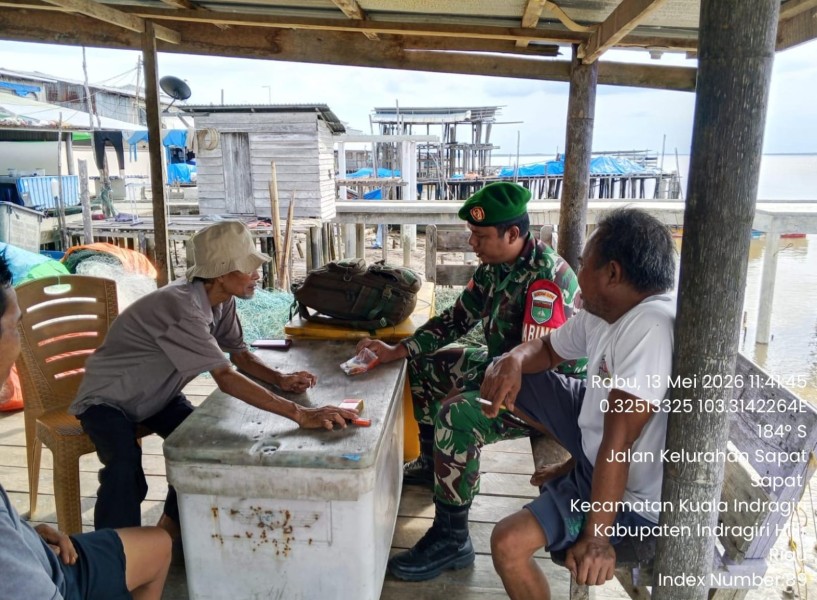 Silaturahmi Untuk Keamanan: Koramil 04/Kuindra, Kampung Tenang Kalau Warga Dan Babinsa Rukun
