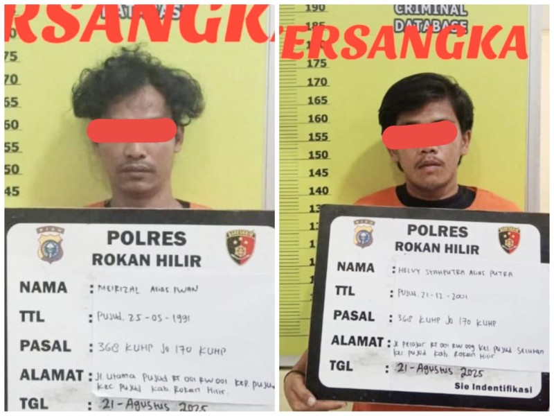 Tim RAGA Polres Rohil Bekuk Pelaku Pungli dan Pengeroyokan Sopir Truk di Jalan Lintas Pujud–Mahato Tim RAGA Polres Rohil Bekuk Pelaku Pungli dan Pengeroyokan Sopir Truk di Jalan Lintas Pujud–Mahato