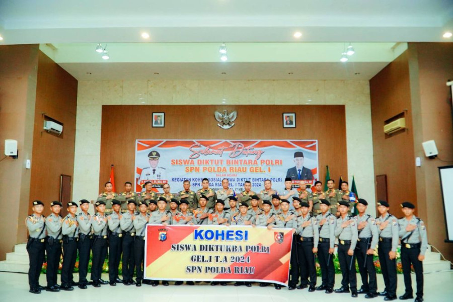 SPN Polda Riau Lakukan Kohesi Sosial Siswa Diktut Bintara Polri