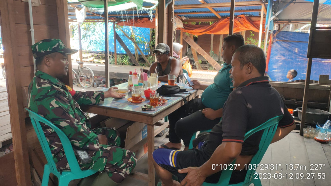 Timbulkan Rasa Saling Menghormati, Koramil 10/Pelangiran Pupuk Rasa Kebersamaan Antar Sesama