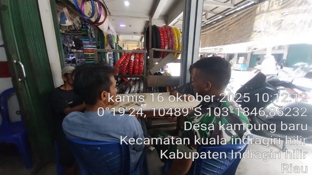 Dengan Komsos, Babinsa Koramil 04/KDR Cegah Penyalahgunaan Narkoba