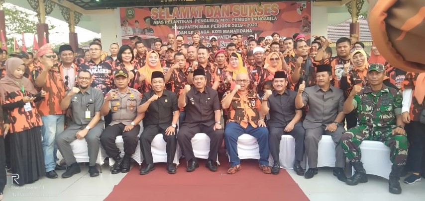 Pengurus MPC PP Kabupaten Siak Sah dilantik, Ini Pesan Ketua MPW PP Riau
