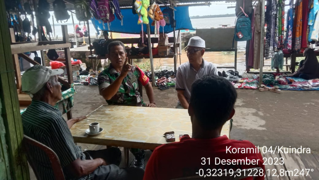 Giat Komsos, Koramil 04/Kuindra Jalin Kebersamaan dan Kekompakan Antar Sesama