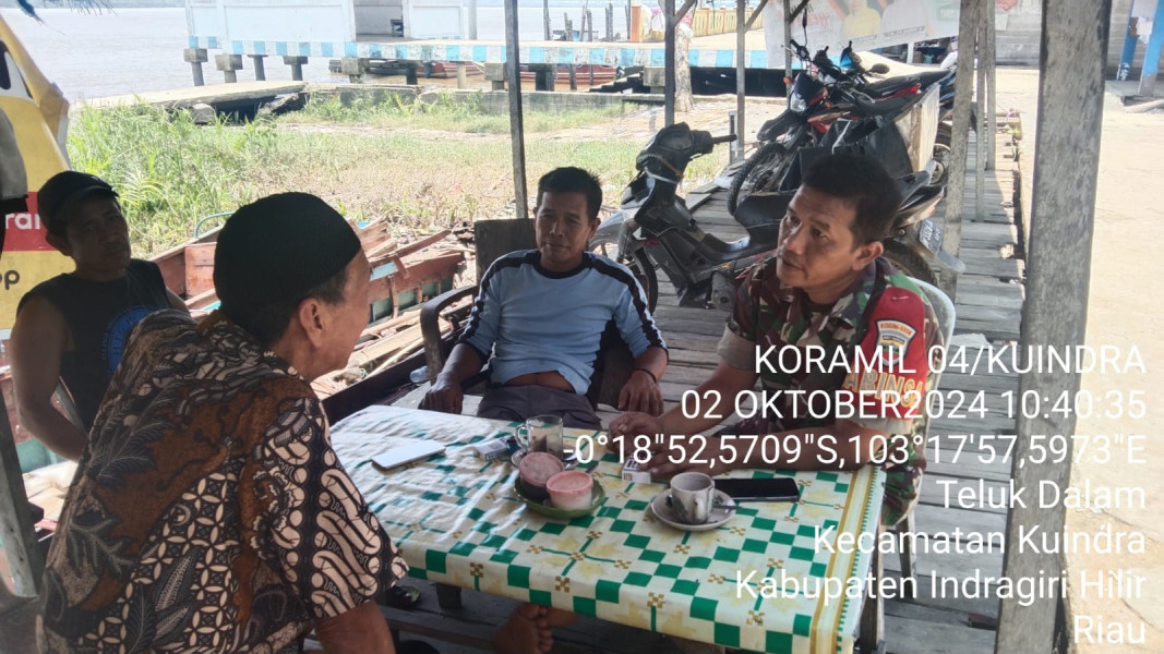 Giat Komsos Babinsa Koramil 04/Kdr Dalam Mewujudkan Kemanunggalan TNI dan Rakyat