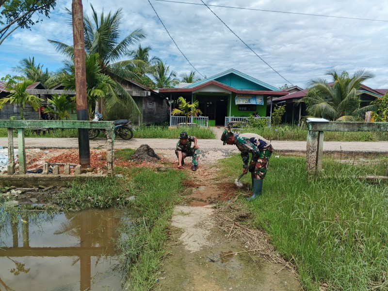 Kuindra Gotong Royong Lagi: Babinsa, Kalau Jalan Bersih, Rezeki Dan Silaturahmi Ikut Lancar
