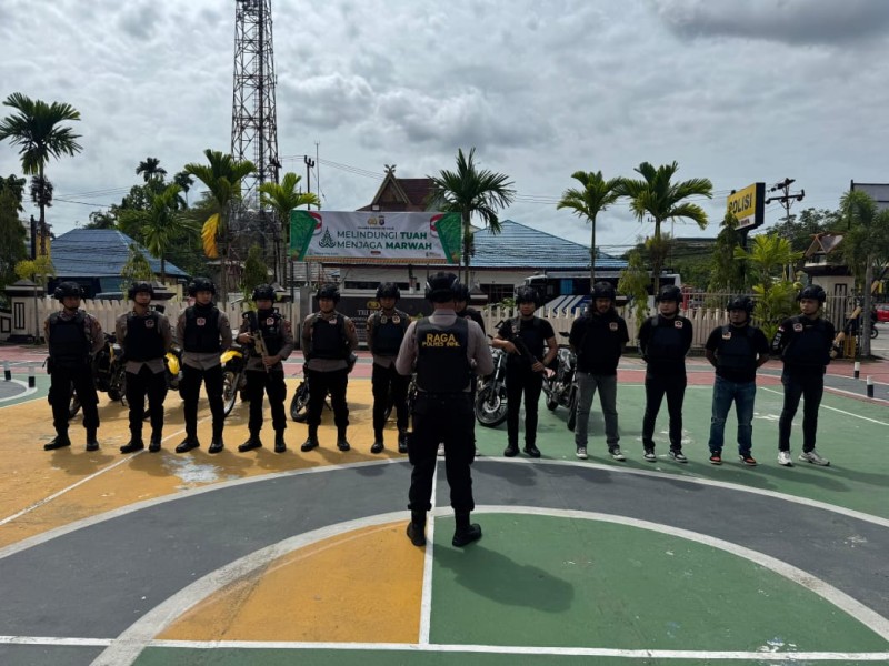 Tim Raga Polres Inhil Gelar Patroli Skala Besar Antisipasi Premanisme dan Geng Motor