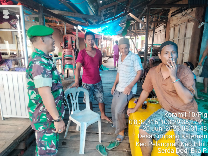 Pentingnya Jalin Silaturahmi Antar Sesama Koramil 10/Pelangiran dan Warga Guna Ciptakan Hubungan Baik