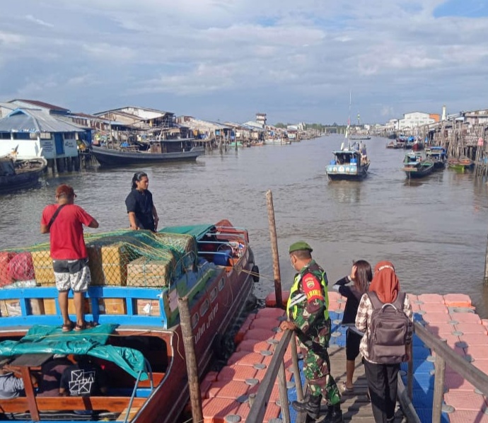 Serda Ilyas Rutin Lakukan Penegakan Protkes di Pelabuhan Concong Luar