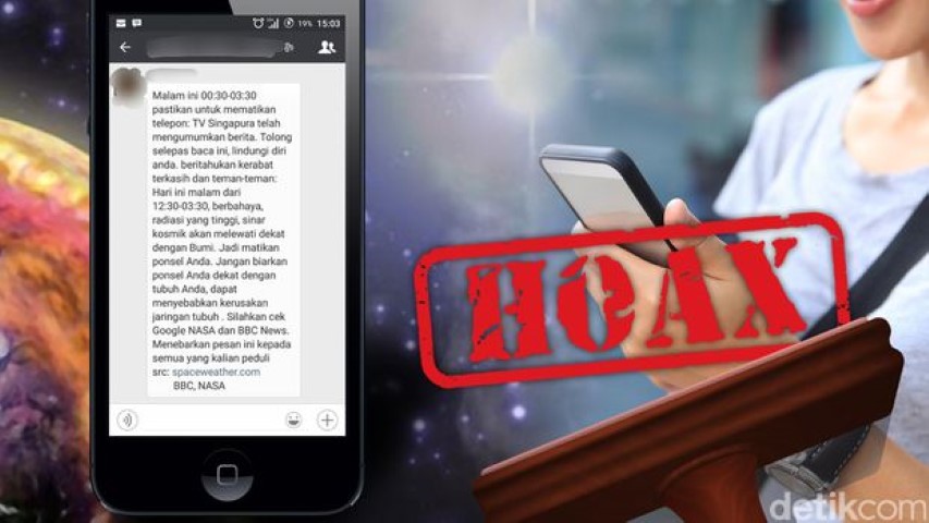 Pesan Berantai Bahaya Sinar Kosmik yang Melewati Bumi Malam Hari Adalah Haox, Simak Disini 