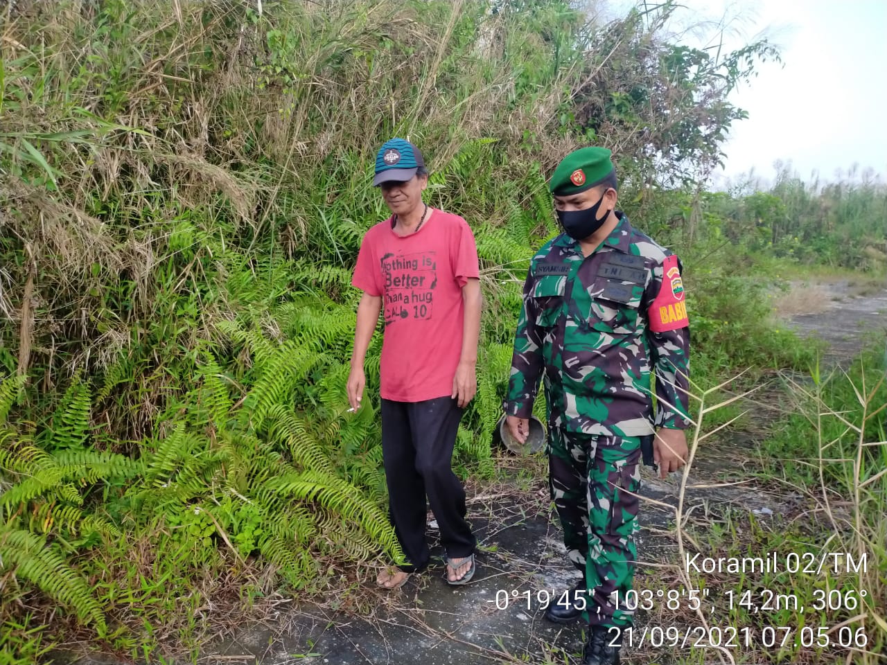 Rutin Cegah Karhutla, Sertu Syamsir Terus Lakukan Patroli di Wilayah Binaan