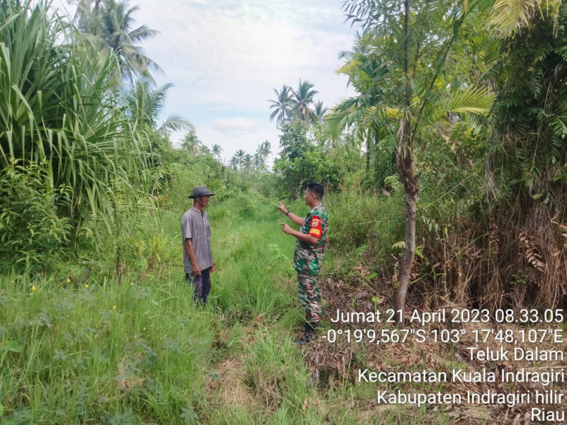Babinsa Koramil 04/Kuindra Patroli Karhutla Secara Rutin
