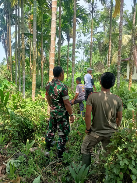 Babinsa Koramil 07/Reteh Giat Patroli Karlahut Guna Cegah Kebakaran