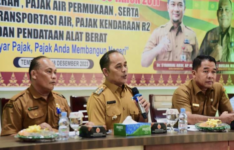 Pj.Bupati Inhil Membuka Secara Resmi Sosialisasi Tentang Pajak Daerah
