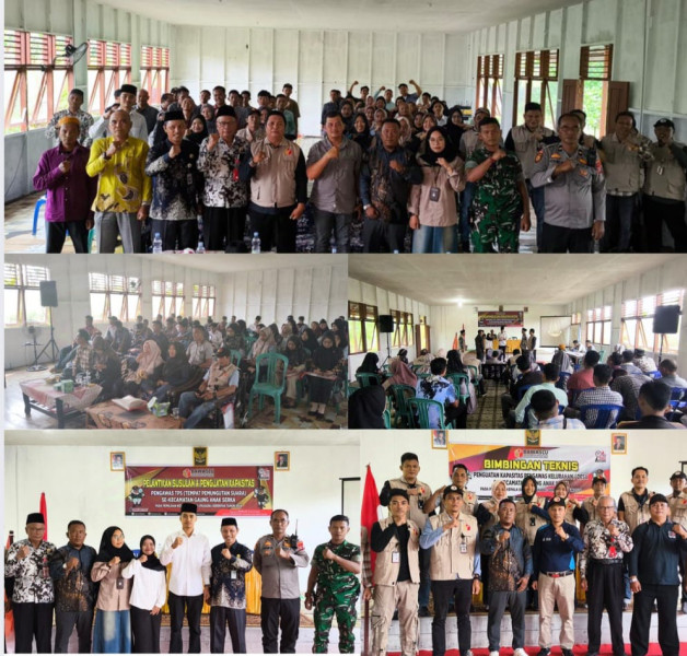 Panwaslu Kecamatan Gaung Anak Serka Gelar Bimtek Penguatan Kapasitas Bagi Pengawas TPS Se-Kecamatan GAS