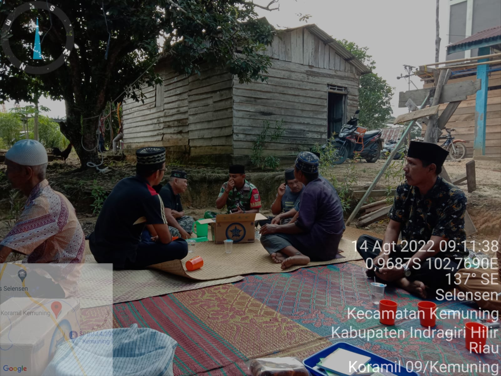 Wujud Kepedulian, Babinsa Talang Jangkang Melayat Kerumah Warga