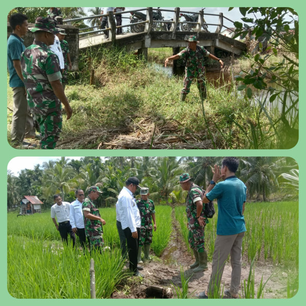 Danramil 07/Reteh Giat Lakukan Peninjauan Lokasi Optimalisasi Lahan di Kelurahan Benteng