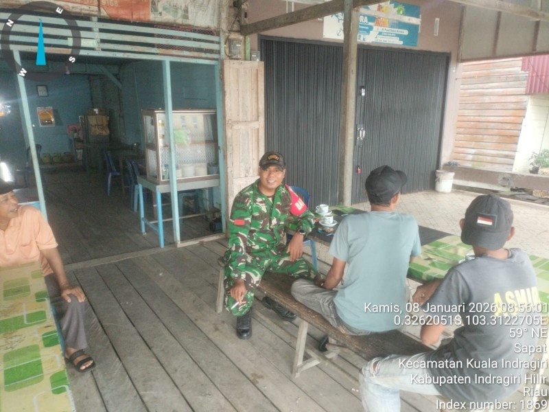 Komsos Babinsa Koramil 04/Kuindra, Upaya Nyata Jaga Keamanan dan Ketertiban