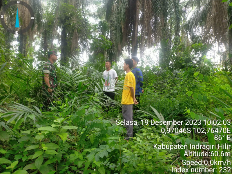 Patroli Karhutla Rutin Dilakukan Babinsa Koramil 09/Kemuning Sebagai Upaya Pencegahan Kebakaran