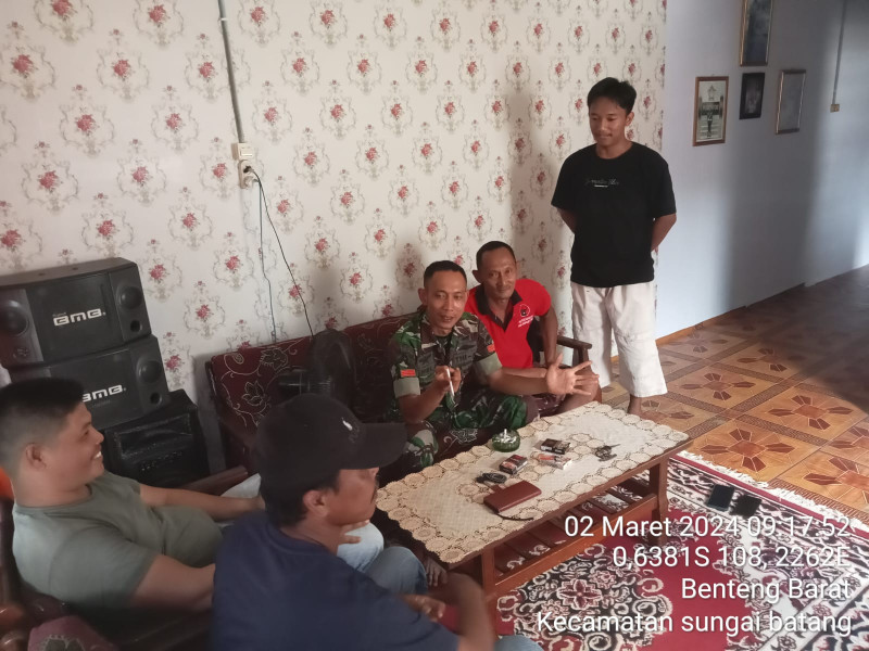 Terkait Bahaya Narkoba, Koramil 07/Reteh Terus Rutin Laksanakan Komsos