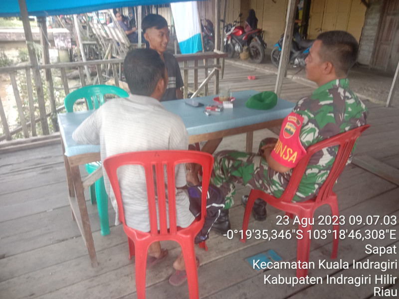 Terus Mempererat Tali Silaturrahmi Antar Sesama Babinsa Koramil 04/Kuindra dan Masyarakat