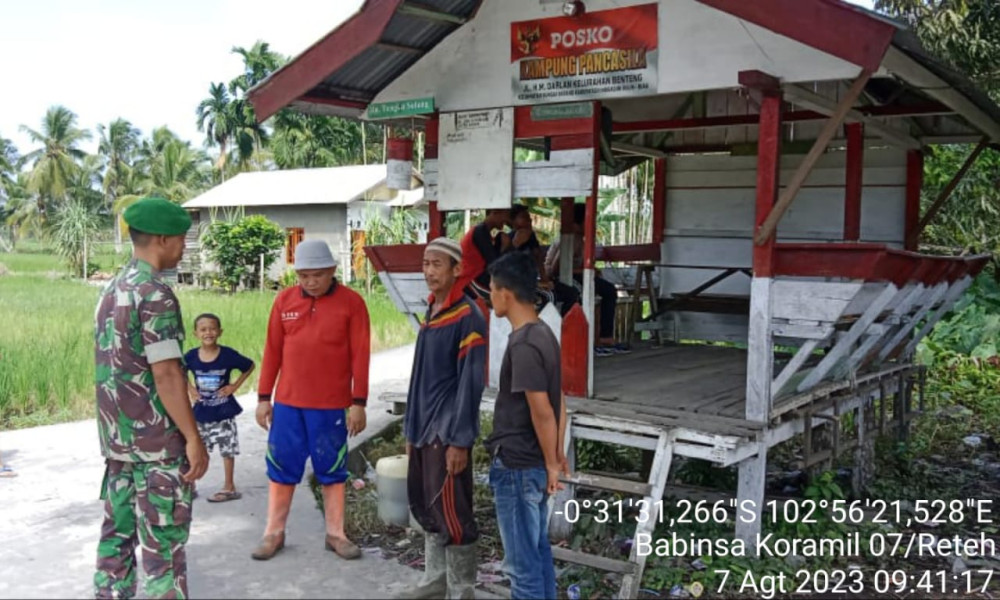 Koramil 07/Reteh Jalin Silaturahmi Bersama Seluruh Lapisan Masyarakat