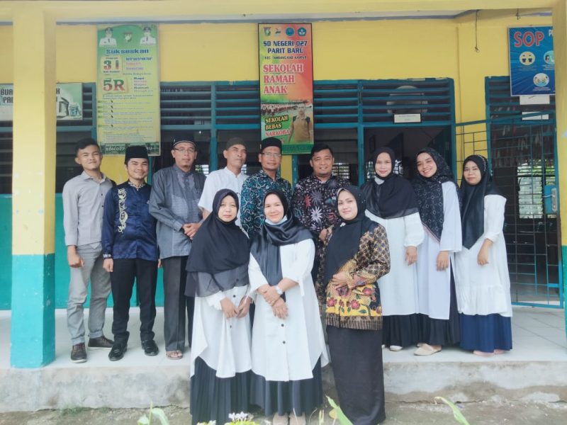 Silaturahmi Team Yayasan Pesantren Abu Yazid Boarding School dengan Pihak SDN 027 Parit Baru