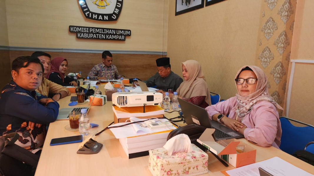 KPU Kampar Bentuk Tim Perumus Debat Publik Antar Pasangan Calon Bupati dan Wakil Bupati Kampar