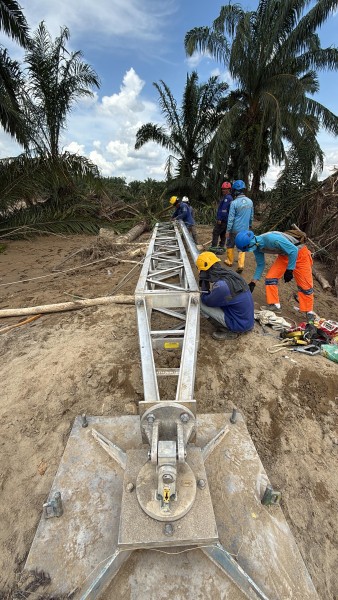 PLN Terus Kebut Siang Malam Perbaiki Jalur Listrik Langsa-Pangkalan Brandan, Penopang Pemulihan Kelistrikan Aceh