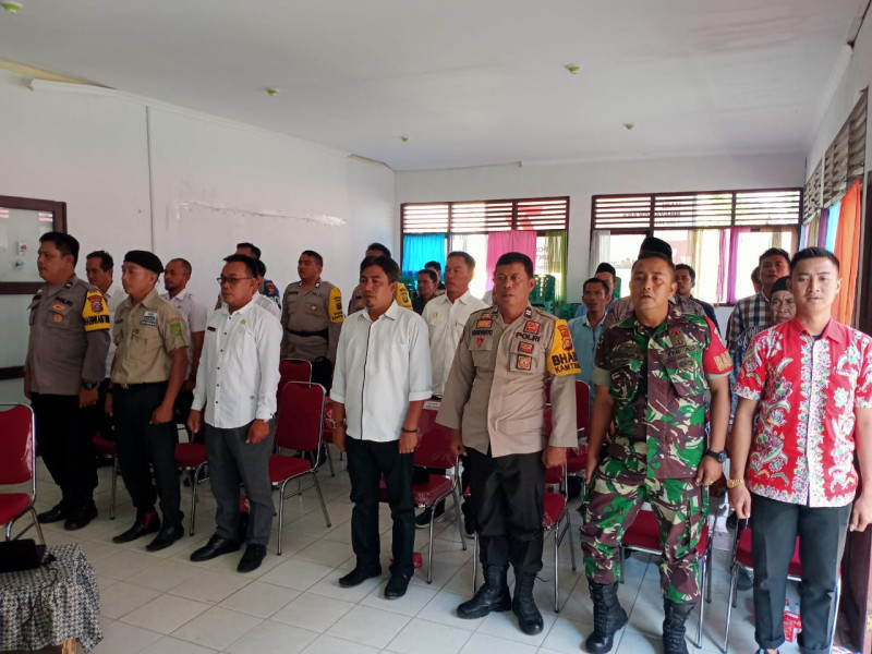 Babinsa Koramil 05/Gas Serma Tota Simbolon Hadiri Rapat Koordinasi Penanggulangan Karhutla