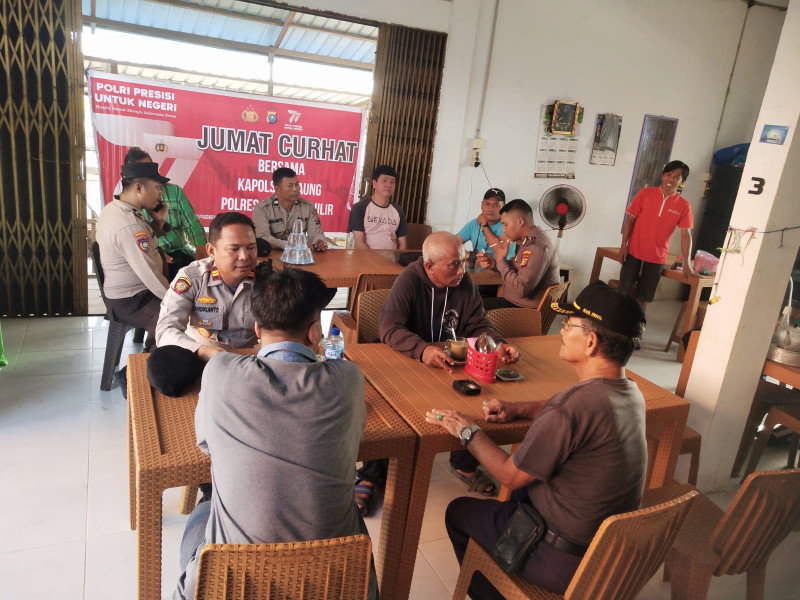Kegiatan Jum'at Curhat, Polsek Gaung Dalam Rangka Ops Mantab Brata Lancang Kuning Tahun 2023 - 2024
