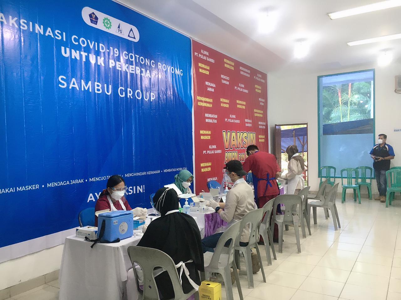 Serbuan Vaksin Gotong-royong dari Sambu Group untuk Pekerja