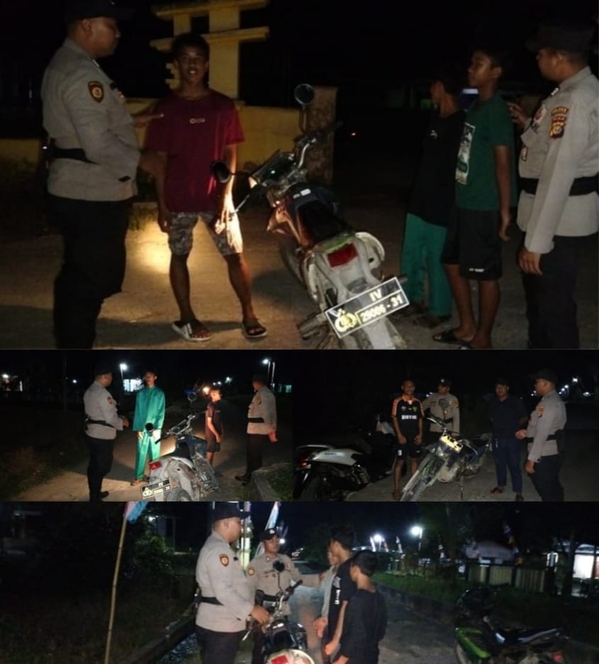 Pastikan Situasi Aman dan Kondusif, Polsek Gaung Intensifkan Patroli Sinergitas Di Malam Hari