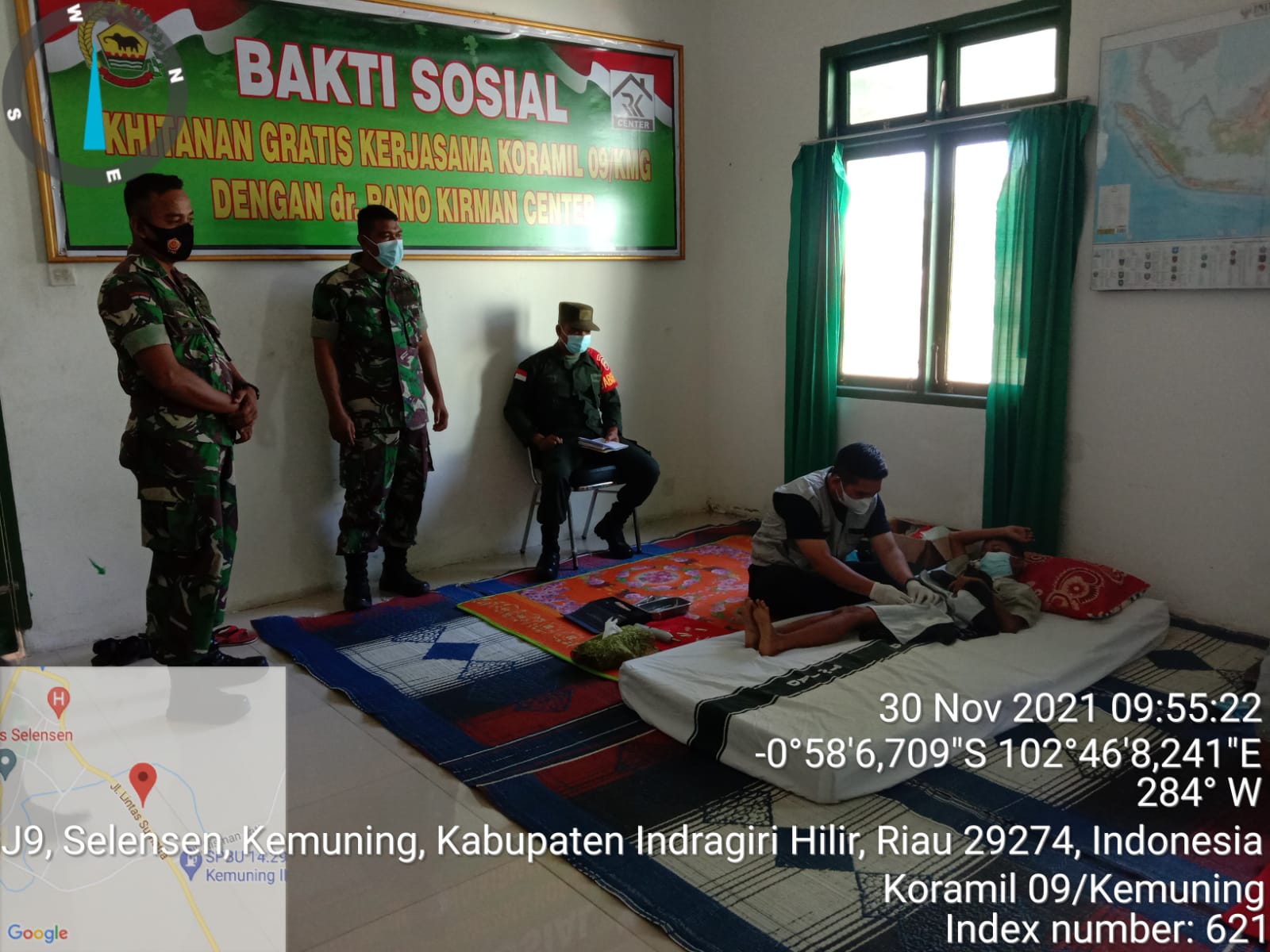 Koramil 09/Kemuning Gelar Bhakti Sosial Sunatan Massal untuk Anak yang Tak Mampu