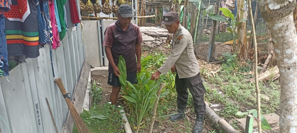 Polsek Enok Sinergi dengan Warga, Kawal Tanaman Cabe, Jahe, dan Serai untuk Ekonomi Keluarga