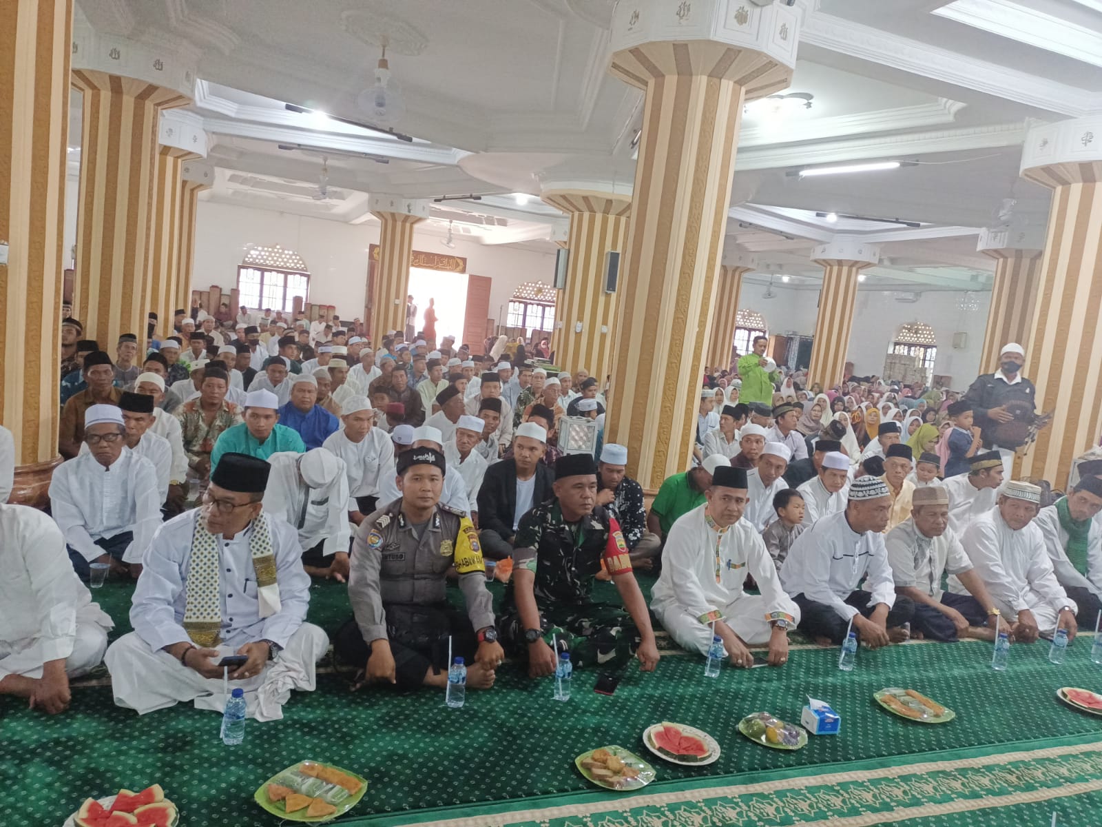 Babinsa 03/Tpl Hadiri Acara Maulid Nabi Muhammad Di Masjid Besar Nurul Hidayah