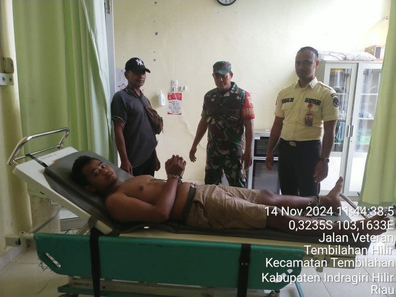 Wujud Kepedulian Terhadap Warga Binaan, Babinsa Koramil 03/TPL Ikut Antar ODGJ ke RSUD