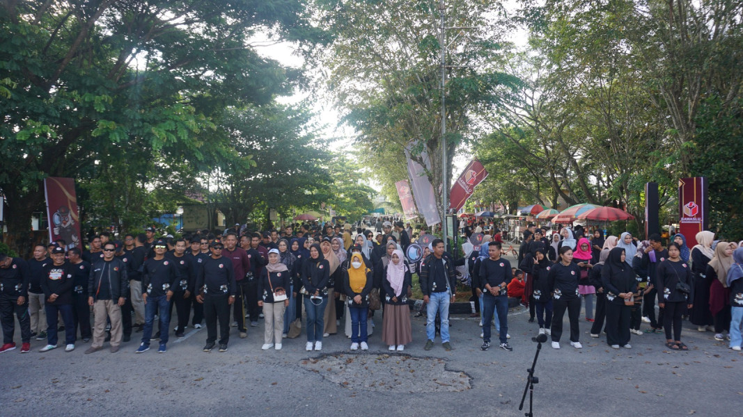 Gelar Upacara Peringatan Hari Pahlawan di Arena Car Free Day Tembilahan, Berikut Pesan-pesan Bawaslu Inhil